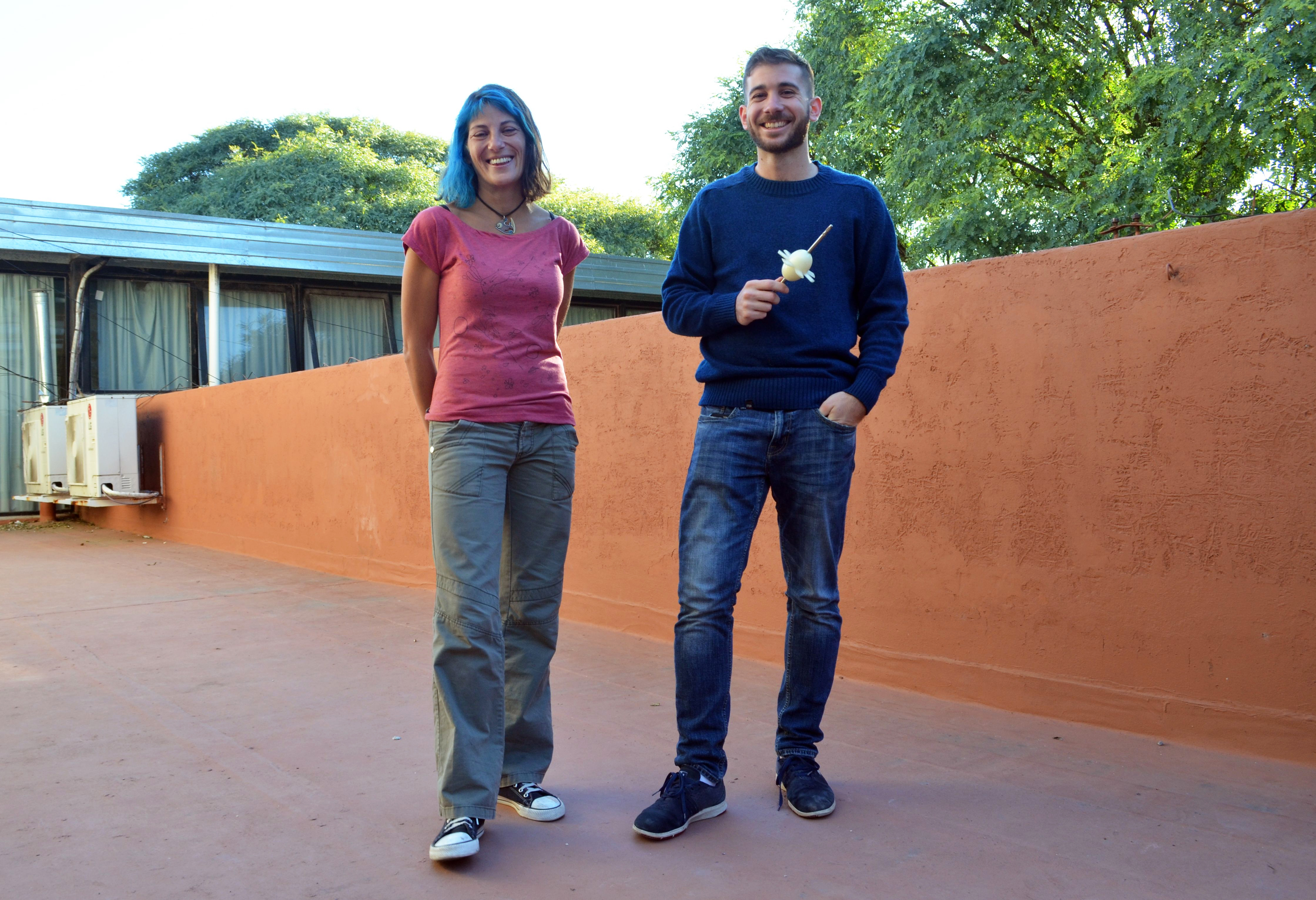 2.Los ingenieros Carolina Evangelista y Facundo Mosquera
